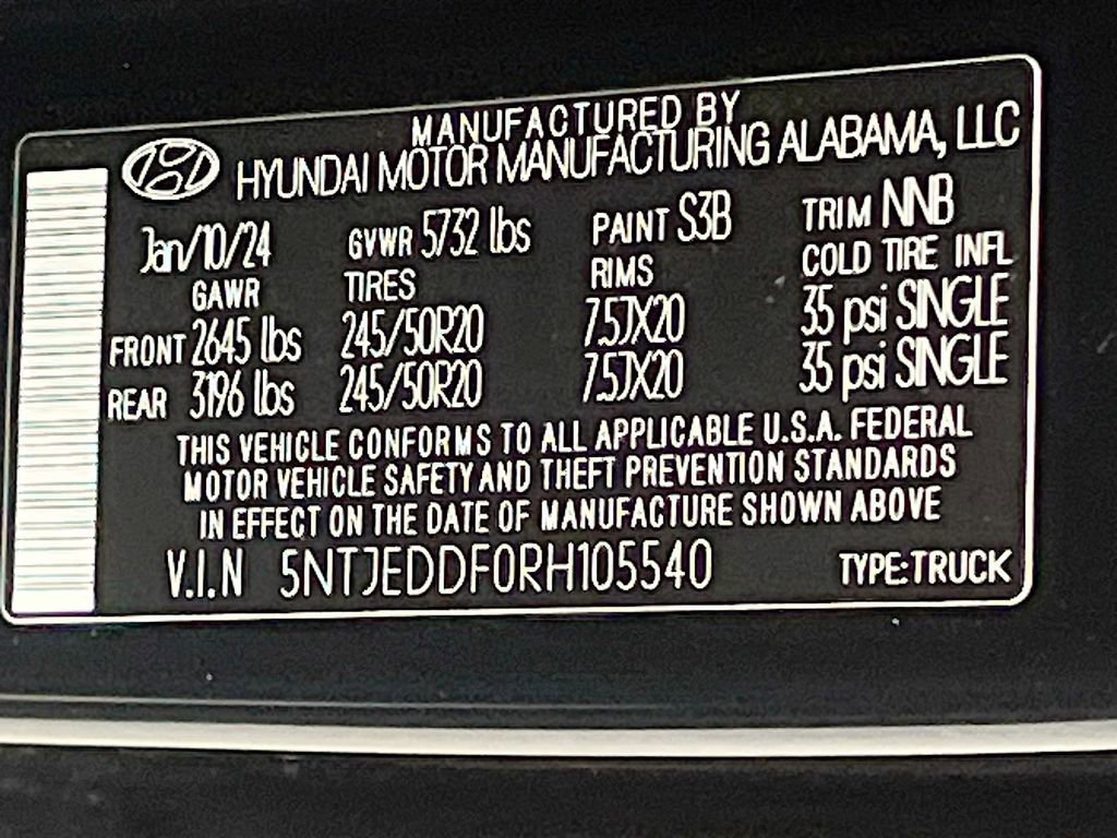 Used 2024 Hyundai Santa Cruz Limited image 33