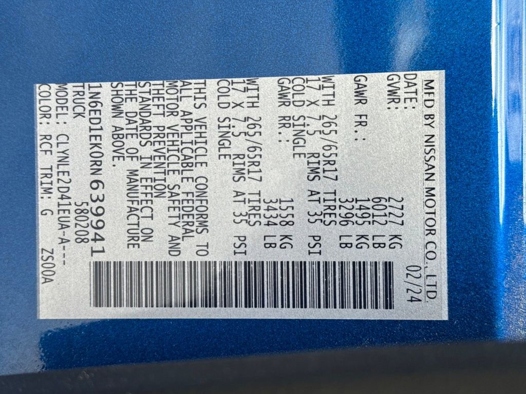 Used 2024 Nissan Frontier SL w/ Technology Package image 34