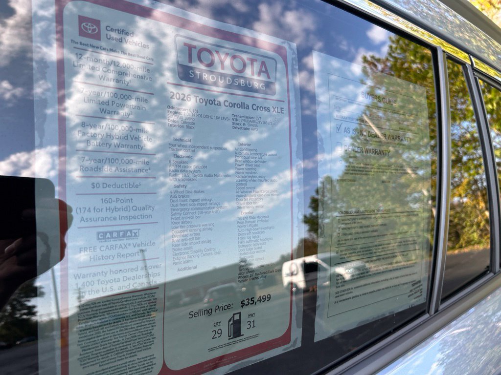 Certified 2026 Toyota Corolla Cross XLE w/ Convenience Package AWD/4WD image 30