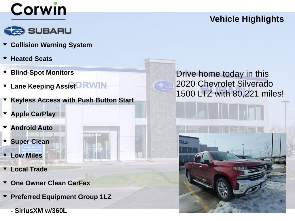 Used 2020 Chevrolet Silverado 1500 LTZ w/ LTZ Plus Package image 6