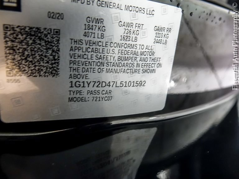 Used 2020 Chevrolet Corvette Stingray Preferred Cpe w/ 2LT Preferred Equipment Group RWD image 30