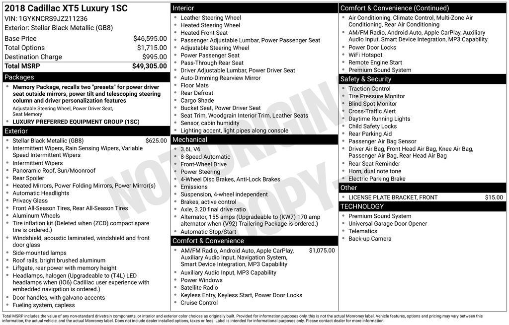 Used 2018 Cadillac XT5 Luxury image 2