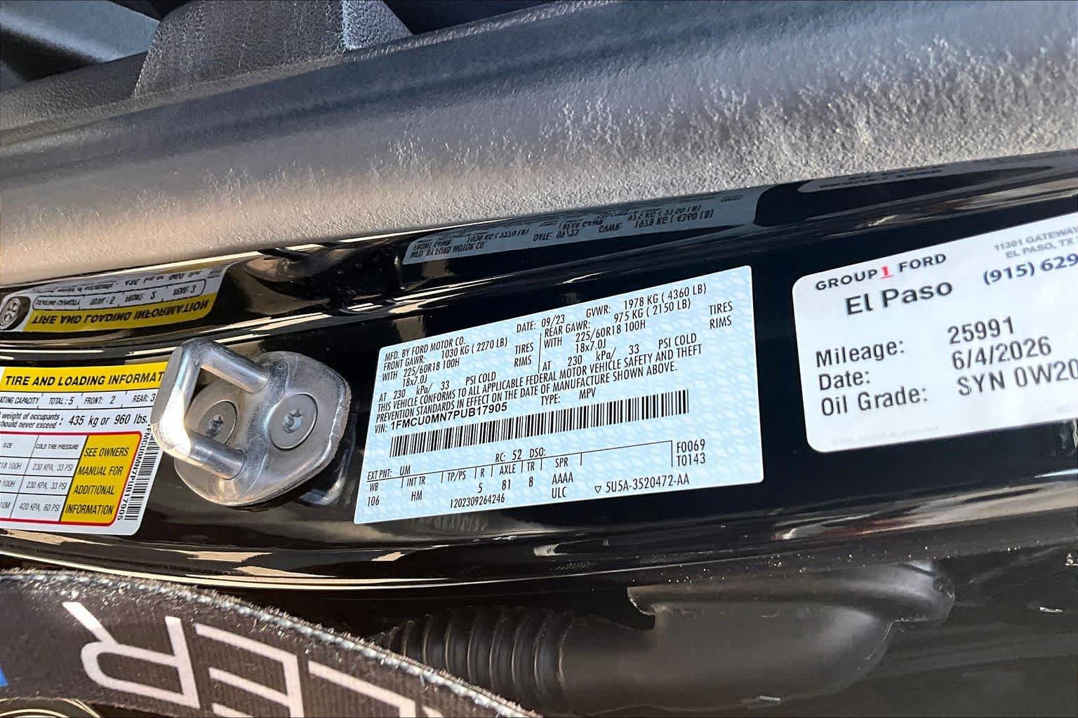 Used 2023 Ford Escape ST-Line w/ Tech Pack #1 FWD image 35