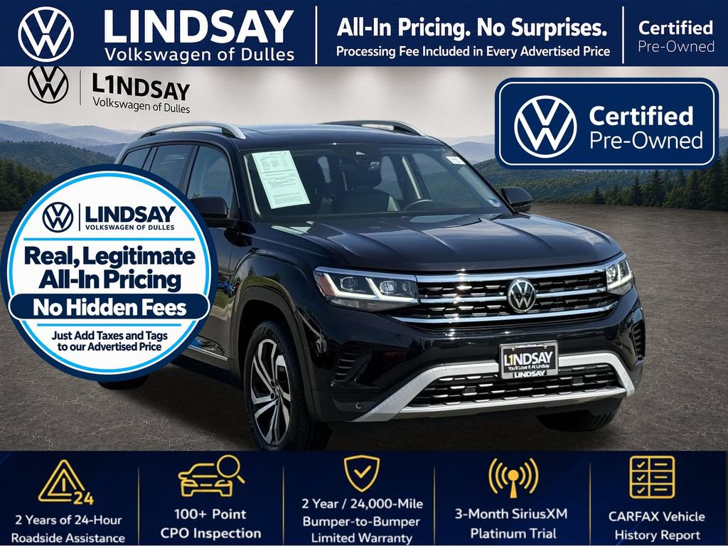 Certified 2022 Volkswagen Atlas SEL