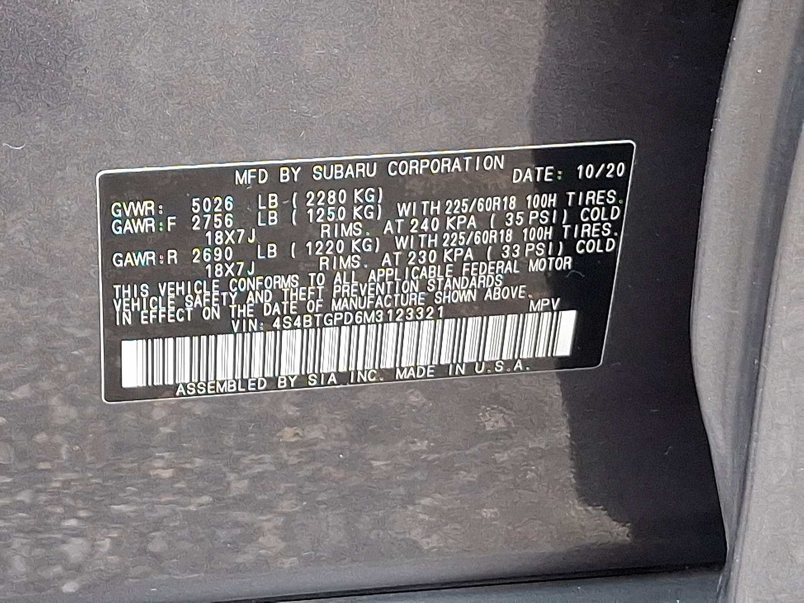 Used 2021 Subaru Outback Touring XT image 29