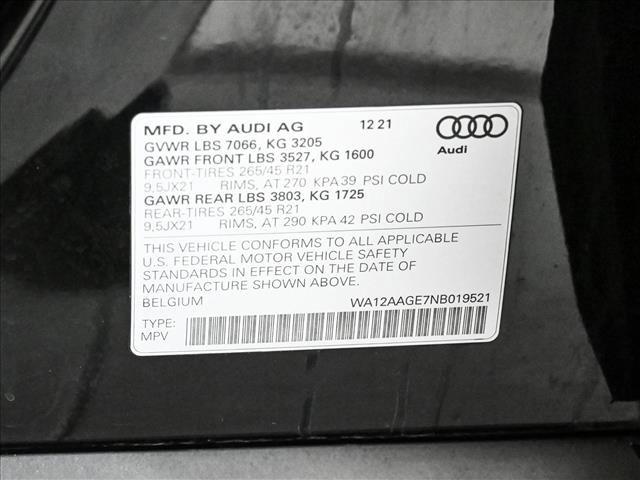 Certified 2022 Audi e-tron Premium Plus w/ Premium Plus Package image 26