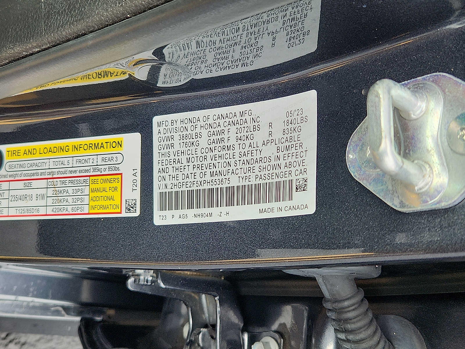 Certified 2023 Honda Civic Sport image 26
