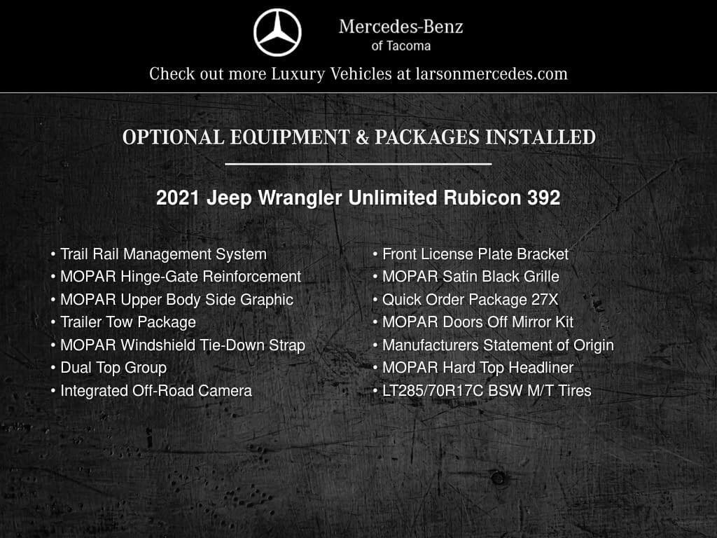 Used 2021 Jeep Wrangler Unlimited Rubicon w/ Dual Top Group AWD/4WD image 5