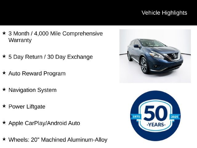 Used 2018 Nissan Murano Platinum AWD/4WD image 8