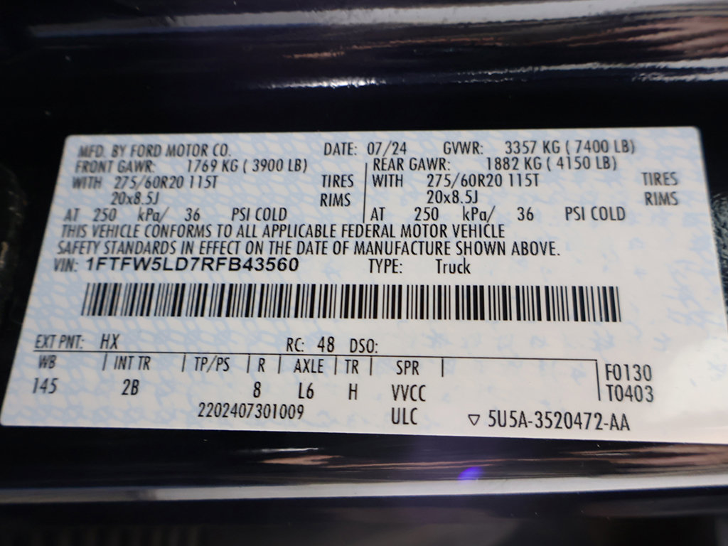 Used 2024 Ford F150 Lariat w/ Equipment Group 502A High AWD/4WD image 66