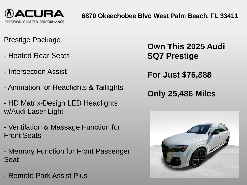 Used 2025 Audi SQ7 Prestige AWD/4WD image 10