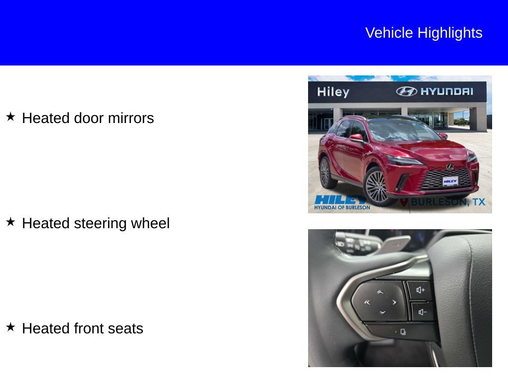 Used 2023 Lexus RX 350 FWD w/ Accessory Package (Z1) image 9