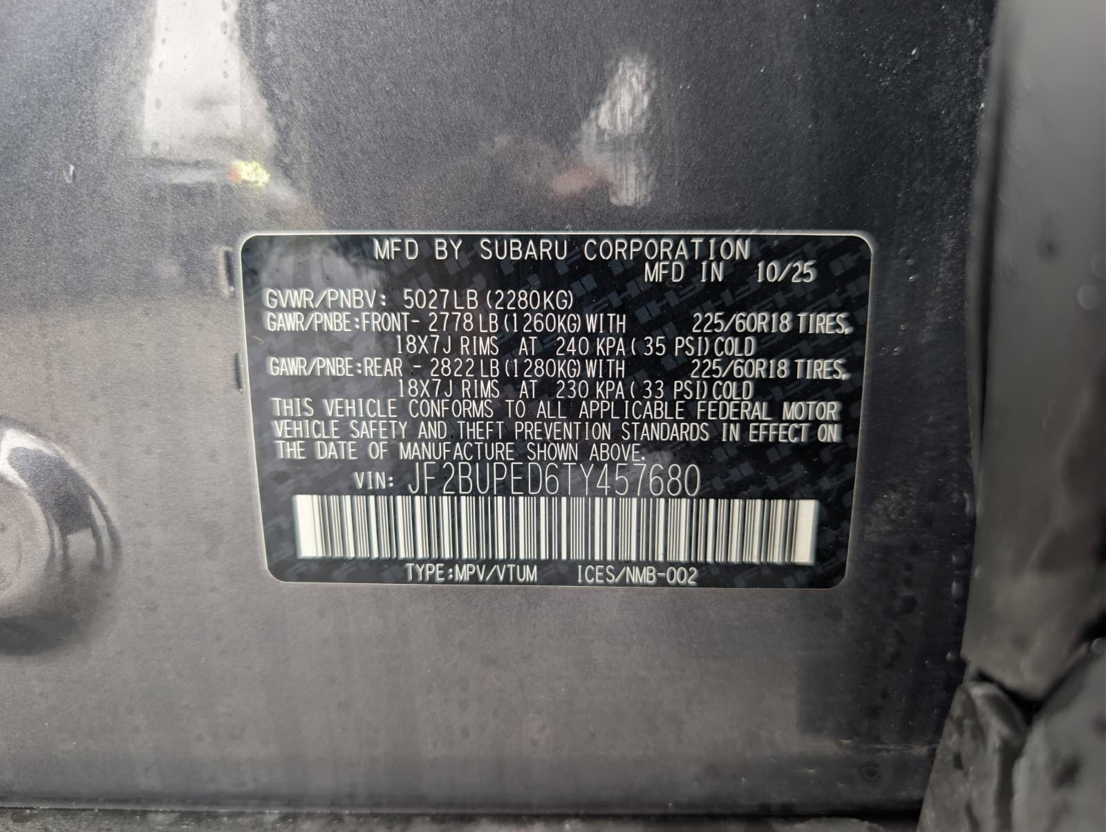 Certified 2026 Subaru Outback Touring AWD/4WD image 38