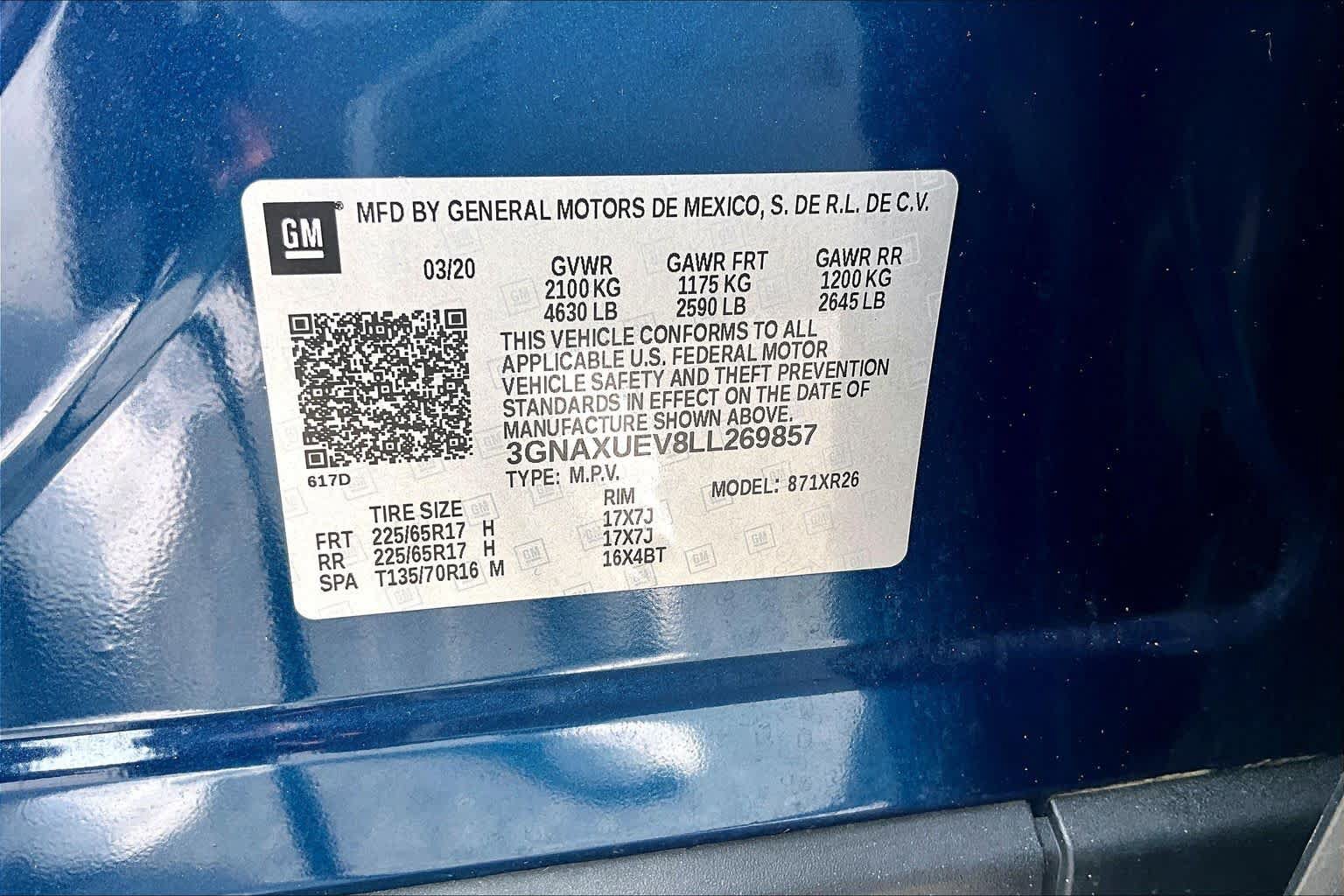 Used 2020 Chevrolet Equinox LT AWD/4WD image 36