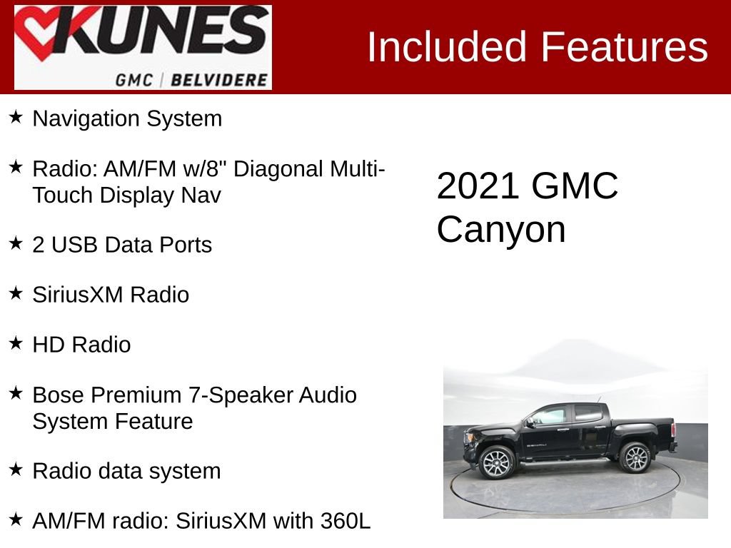 Used 2021 GMC Canyon Denali AWD/4WD image 2