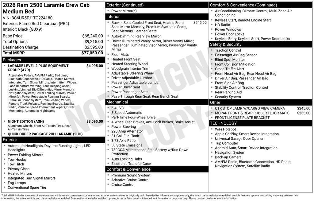 New 2026 RAM 2500 Laramie AWD/4WD image 4