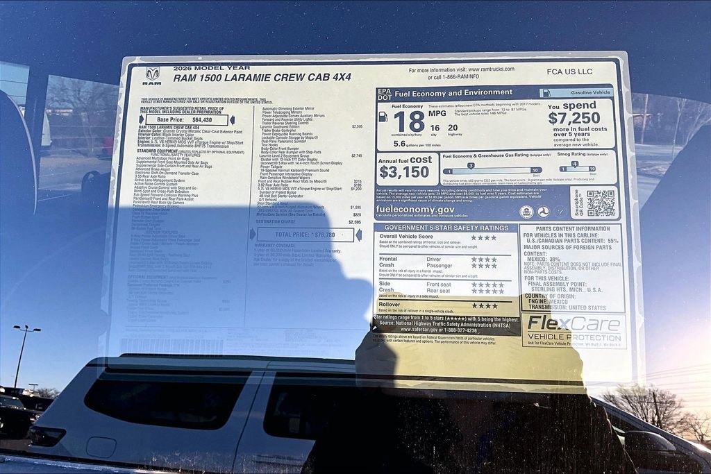New 2026 RAM 1500 Laramie AWD/4WD image 13