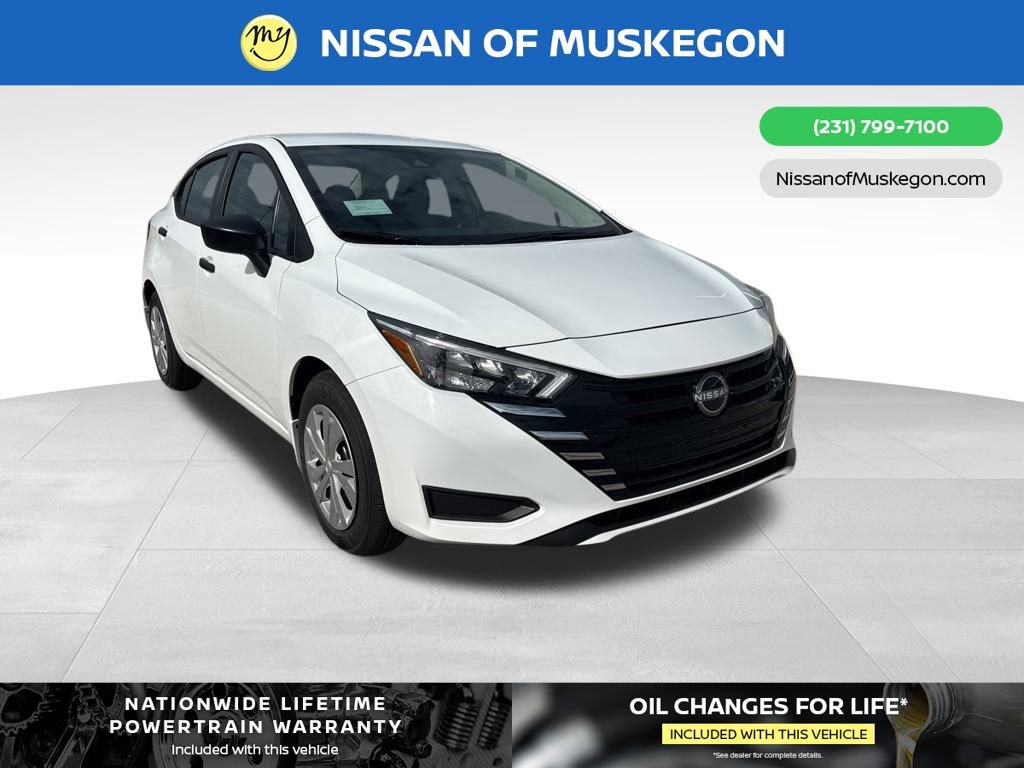 New 2025 Nissan Versa S w/ Trunk Package