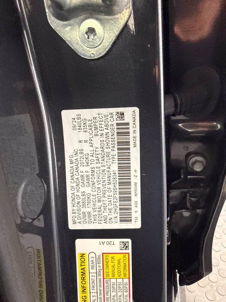 Certified 2025 Honda Civic Sport image 19