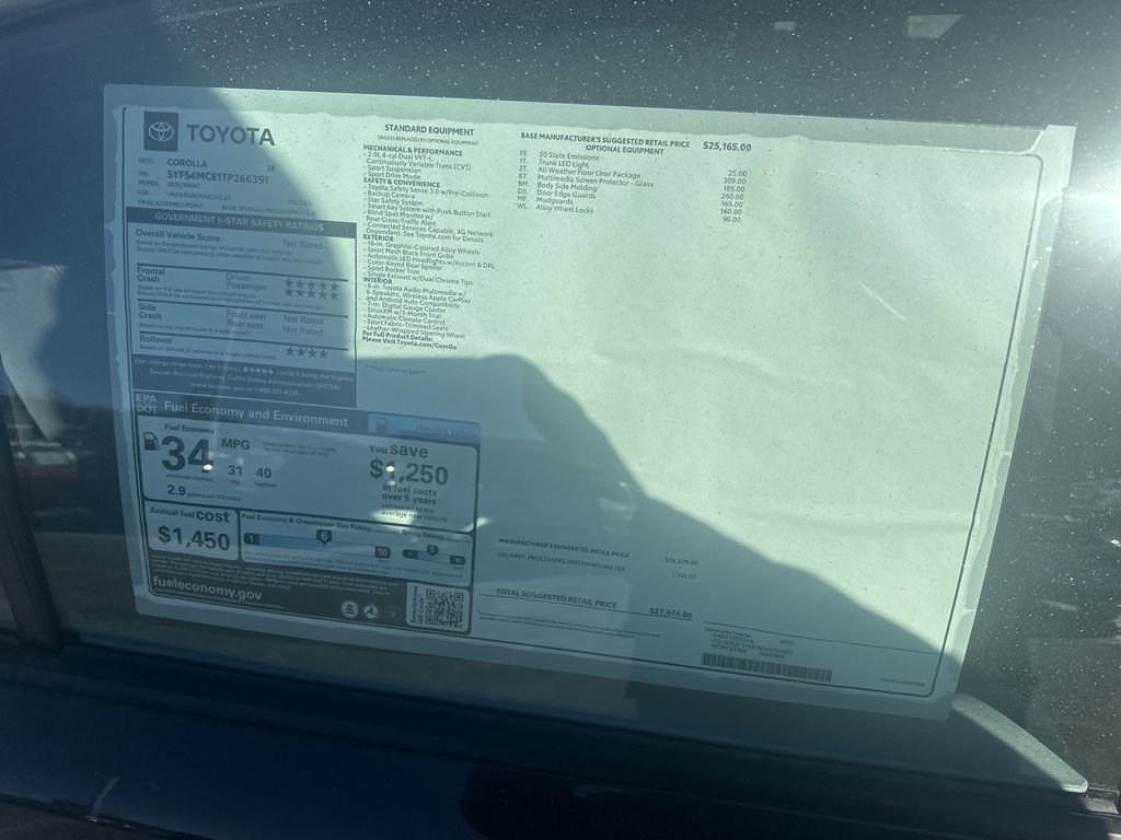 New 2026 Toyota Corolla SE image 24