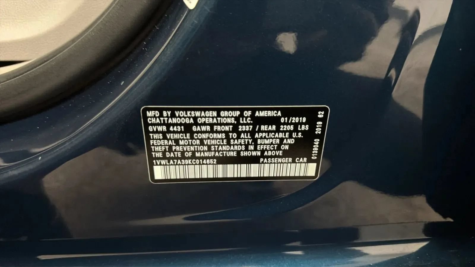 Used 2019 Volkswagen Passat 2.0T Wolfsburg FWD image 30