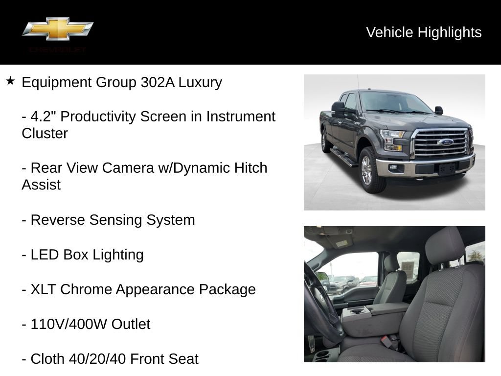 Used 2016 Ford F150 XLT w/ Equipment Group 302A Luxury AWD/4WD image 19