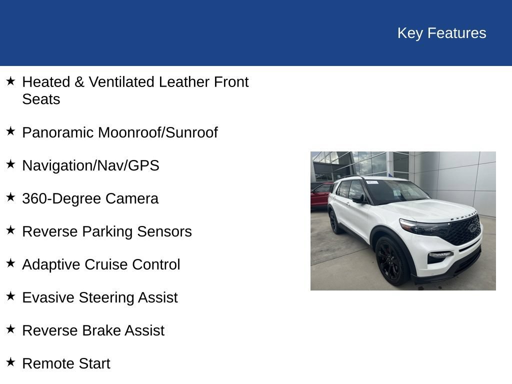 Certified 2023 Ford Explorer ST w/ Equipment Group 401A AWD/4WD image 39