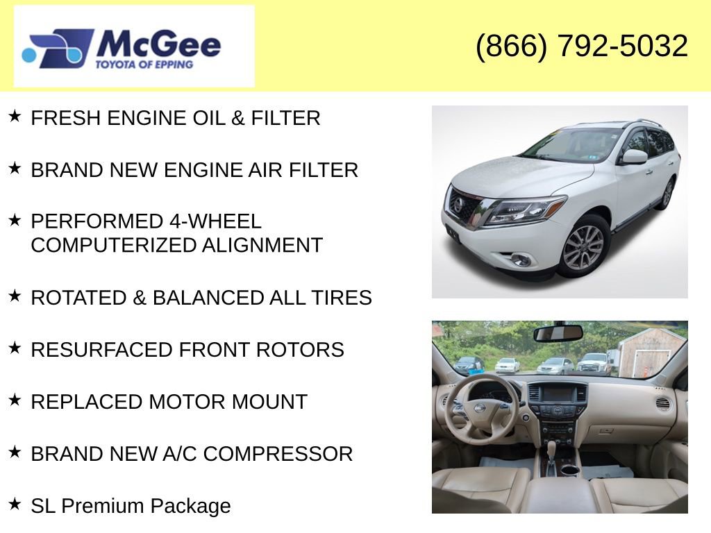 Used 2015 Nissan Pathfinder SL w/ SL Premium Package AWD/4WD image 8