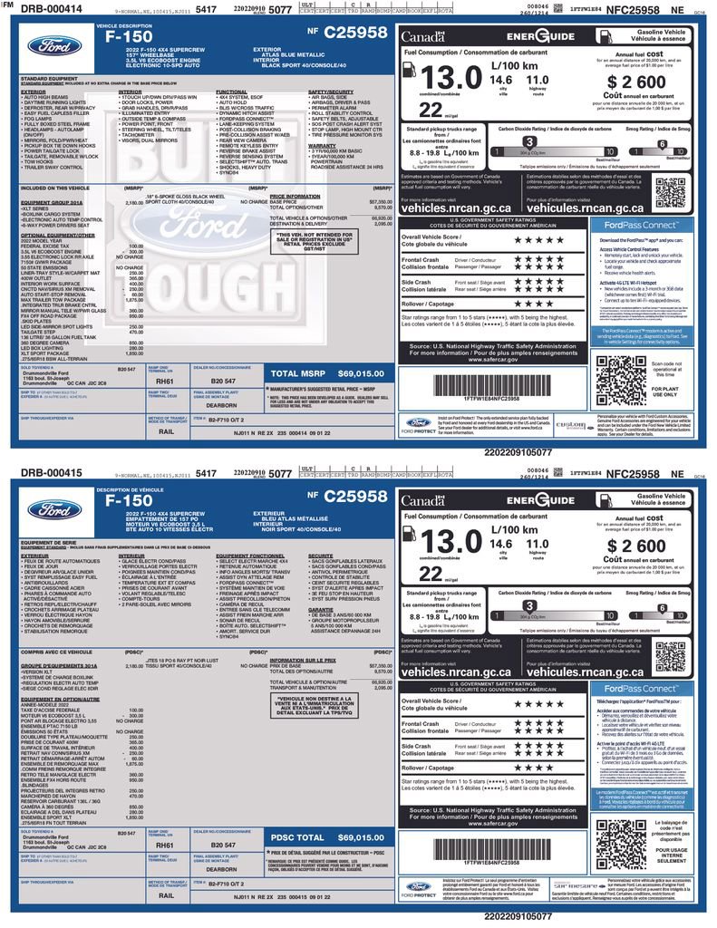 Used 2022 Ford F150 XLT w/ Equipment Group 301A Mid image 2