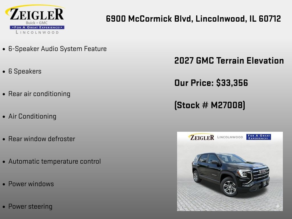 New 2027 GMC Terrain Elevation AWD/4WD image 6