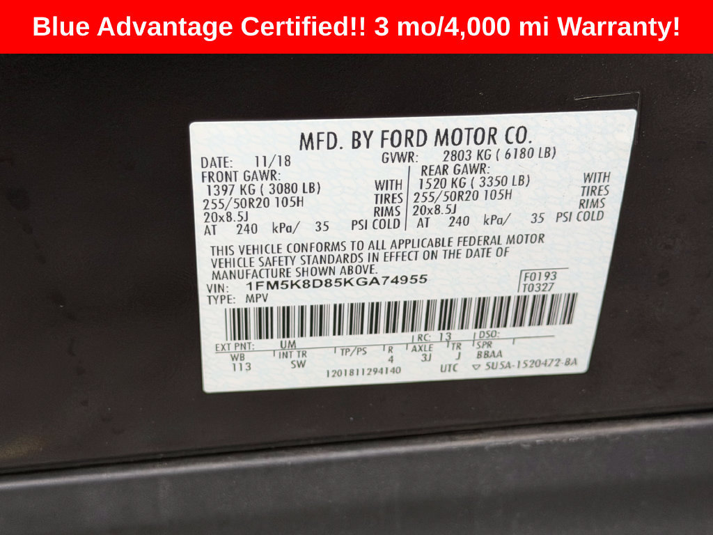 Used 2019 Ford Explorer XLT w/ Equipment Group 202A AWD/4WD image 29