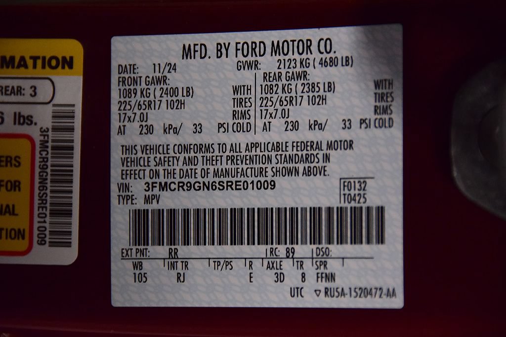 Used 2025 Ford Bronco Sport Heritage w/ Convenience Package AWD/4WD image 16