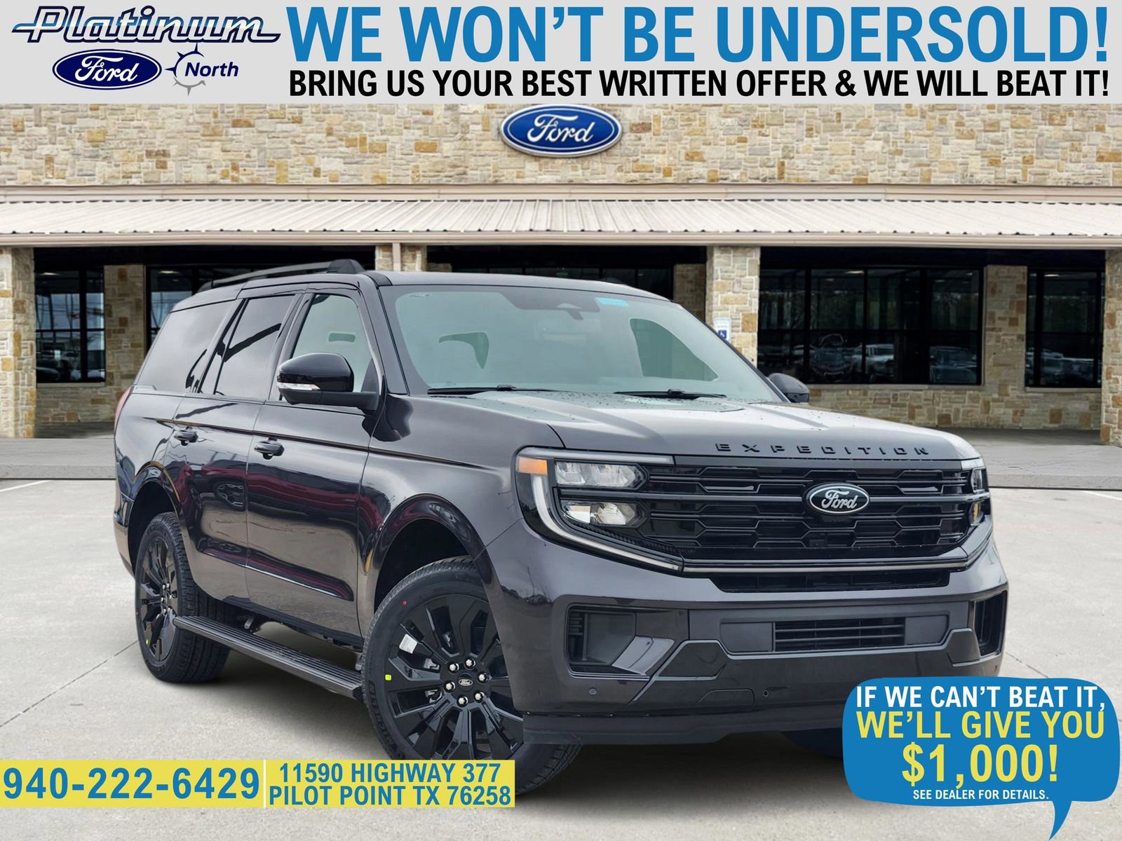 New 2025 Ford Expedition Platinum w/ Stealth Appearance Package