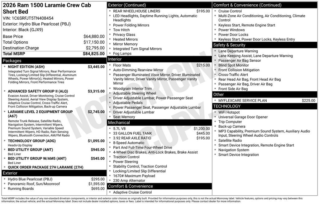 Used 2026 RAM 1500 Laramie w/ Night Edition AWD/4WD image 8