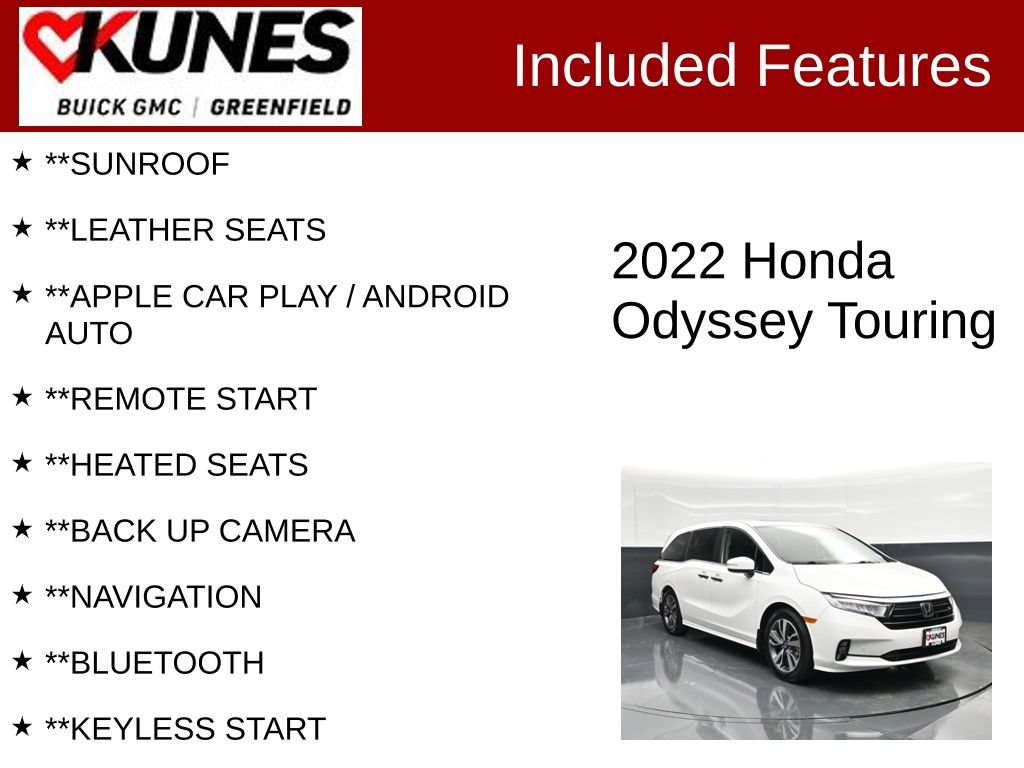 Used 2022 Honda Odyssey Touring image 2