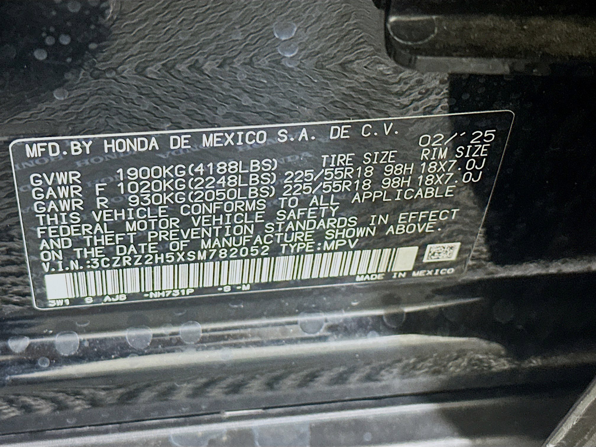 Used 2025 Honda HR-V Sport image 12
