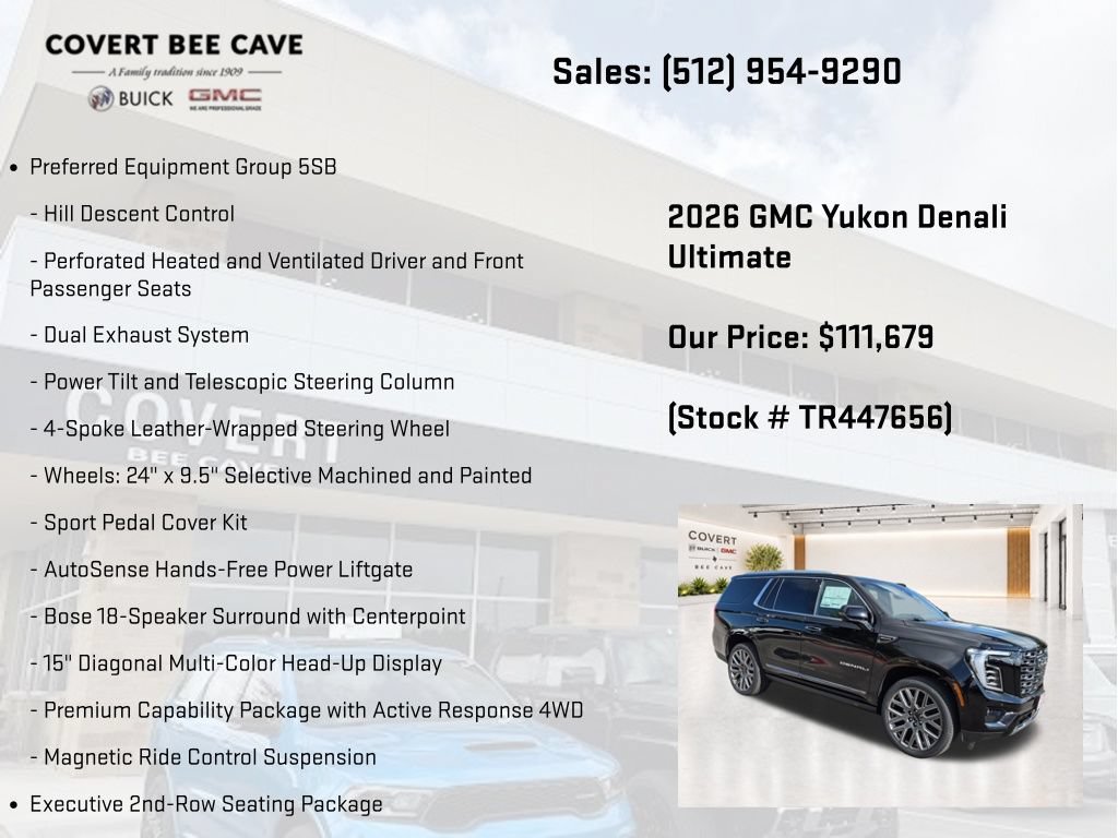 New 2026 GMC Yukon Denali Ultimate AWD/4WD image 14