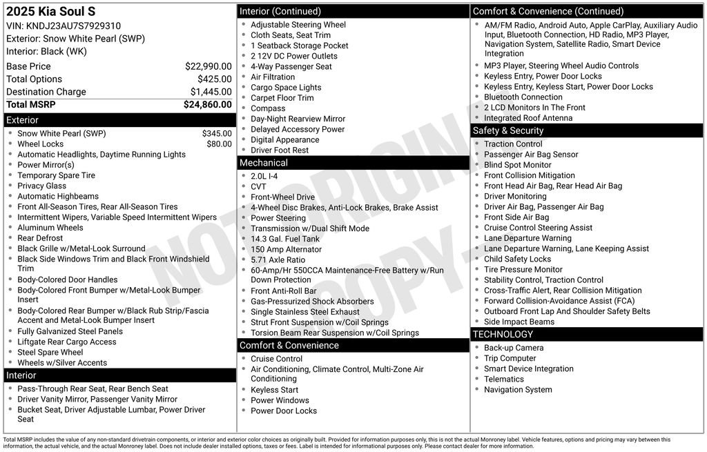 Used 2025 Kia Soul S image 5
