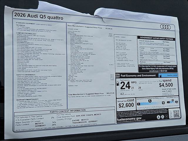 New 2026 Audi Q5 Prestige AWD/4WD image 18