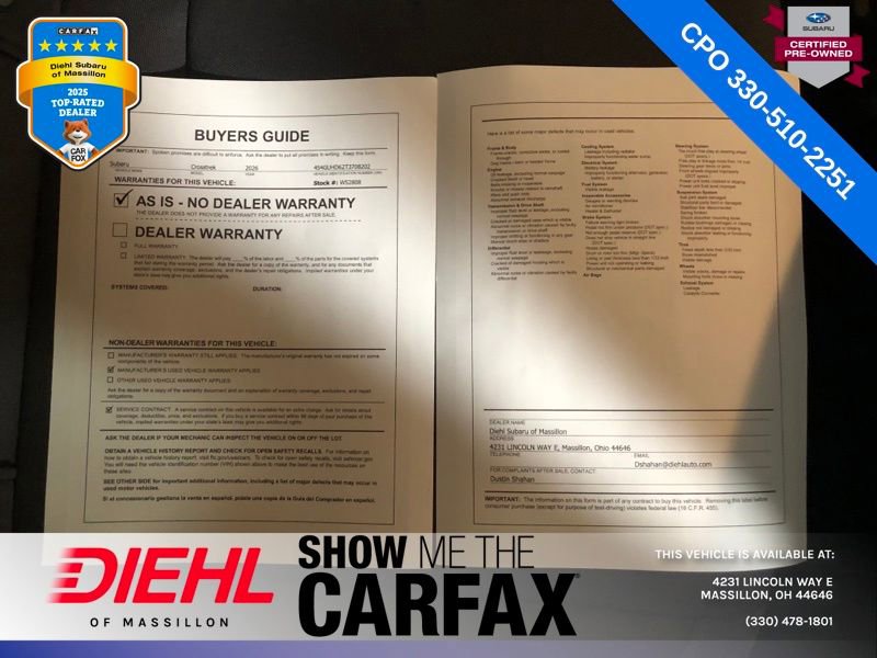 Used 2026 Subaru Crosstrek 2.0i Premium image 33