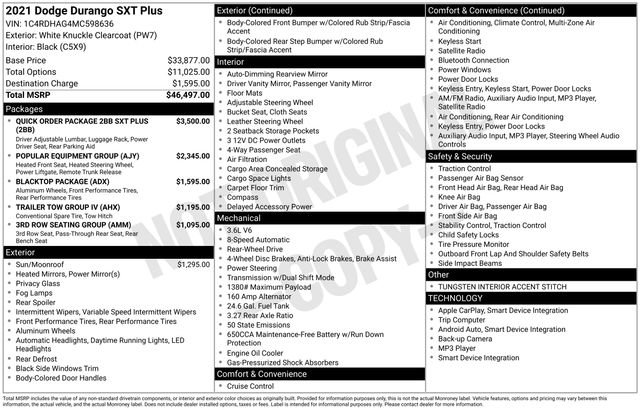 Used 2021 Dodge Durango SXT image 5