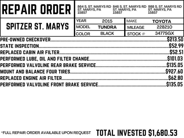 Used 2015 Toyota Tundra SR5 image 4