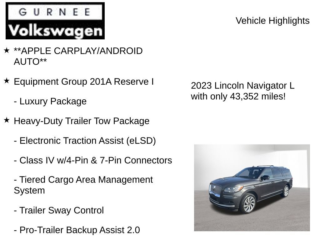Used 2023 Lincoln Navigator L Reserve AWD/4WD image 8