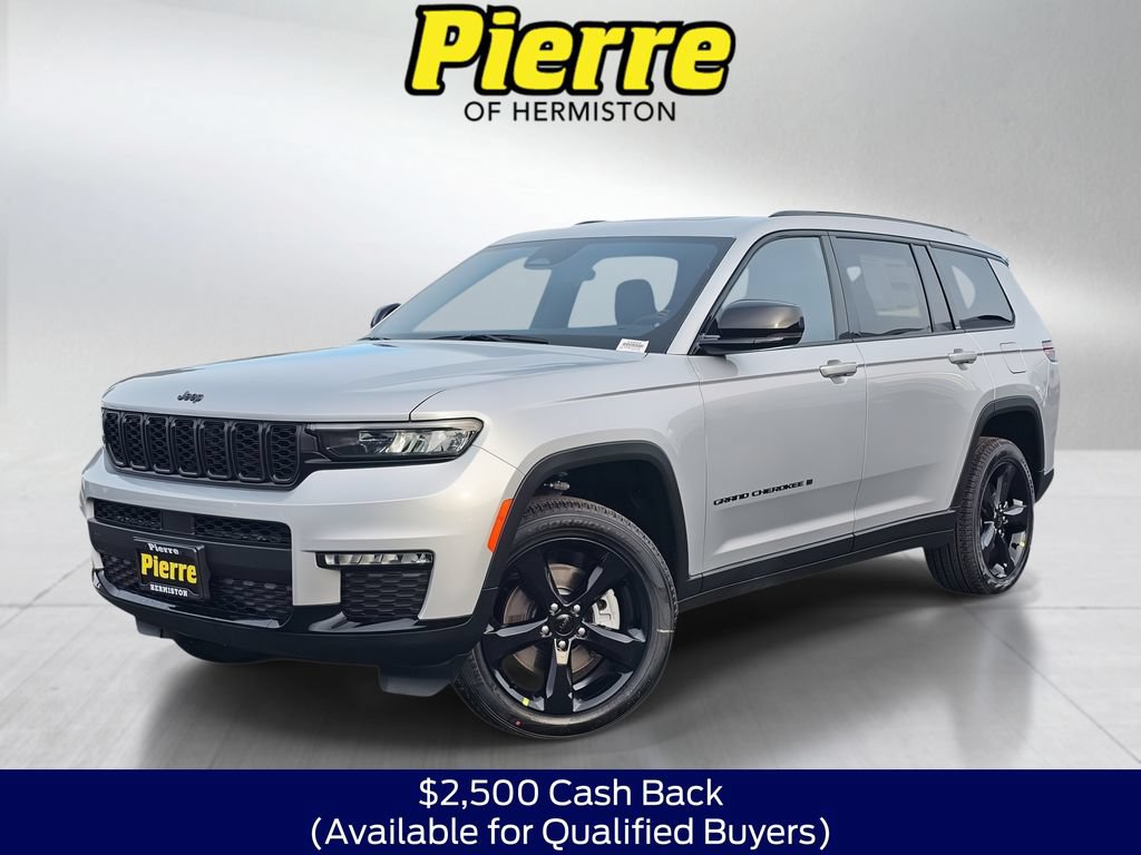 New 2025 Jeep Grand Cherokee L Limited w/ Black Appearance Package AWD/4WD 360° Tour
