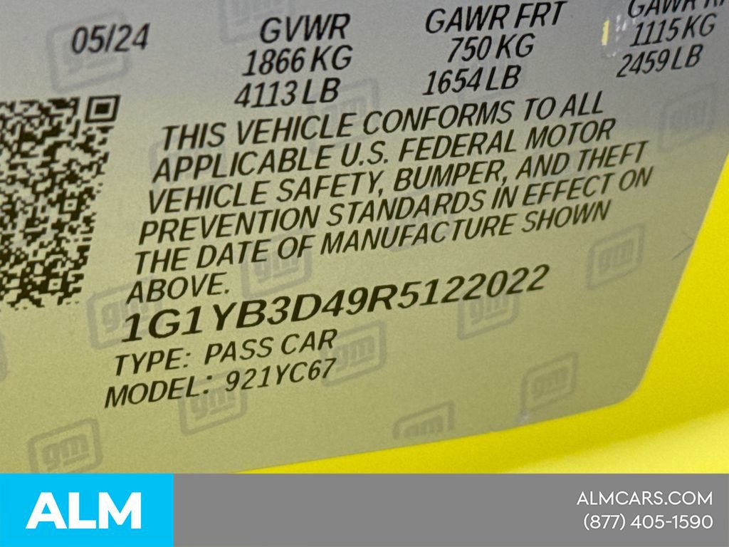 Used 2024 Chevrolet Corvette Stingray Preferred Conv w/ Stealth Interior Trim Package image 32