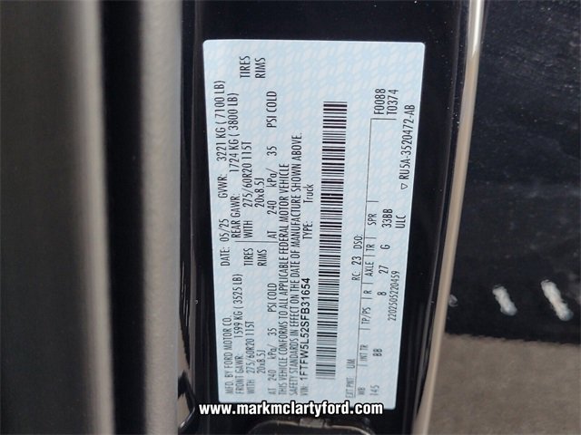 New 2025 Ford F150 Lariat w/ Equipment Group 502A High image 16