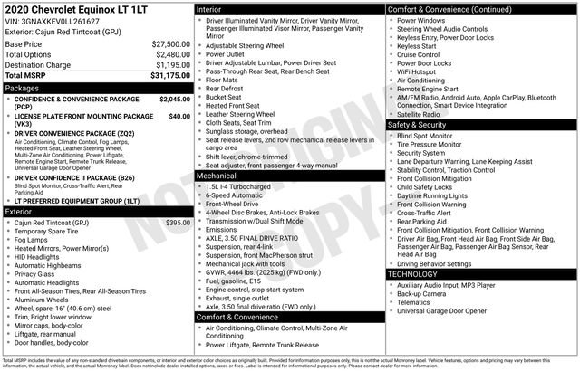 Used 2020 Chevrolet Equinox LT image 2