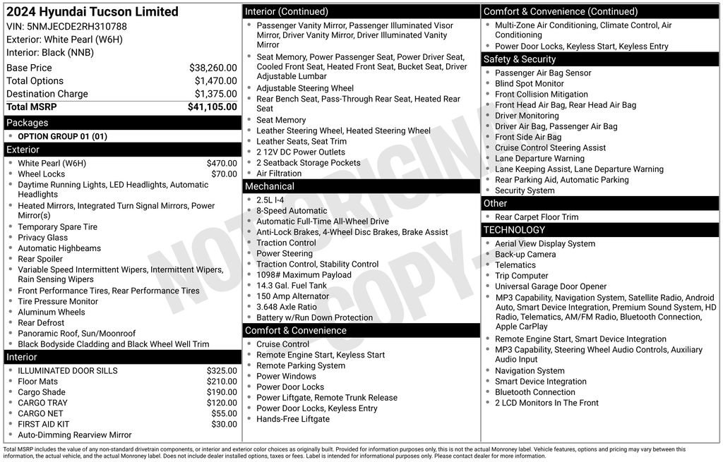 Certified 2024 Hyundai Tucson Limited AWD/4WD image 16