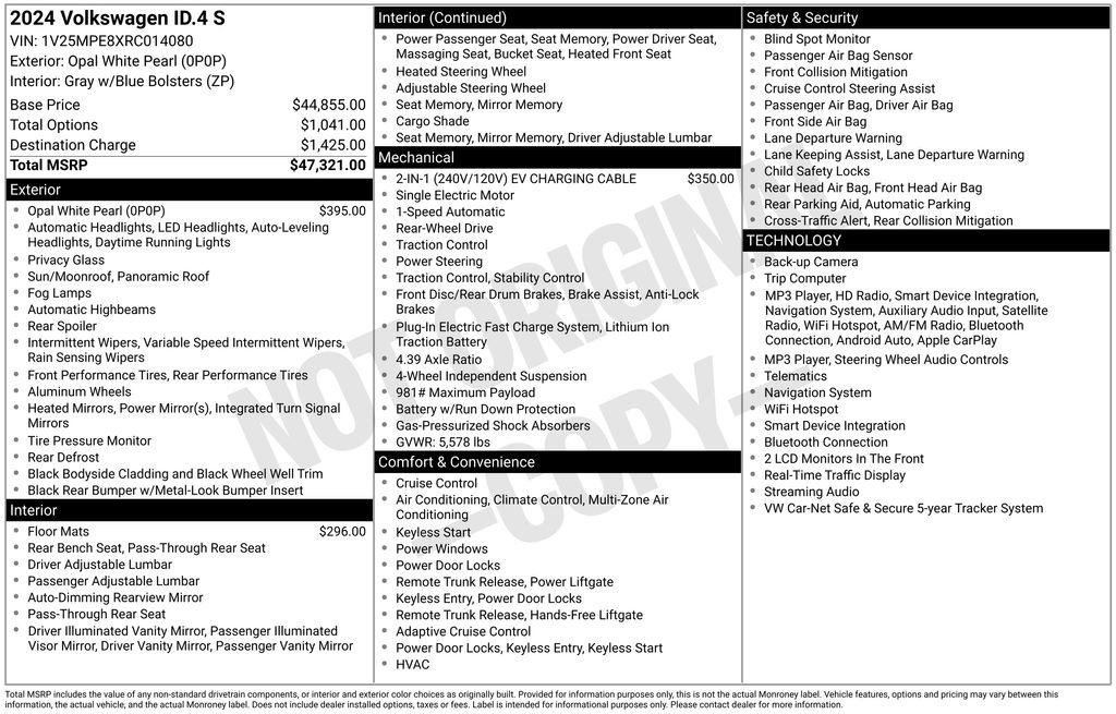 Used 2024 Volkswagen ID.4 S RWD image 26