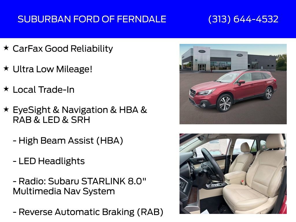 Used 2018 Subaru Outback 2.5i Limited AWD/4WD image 4